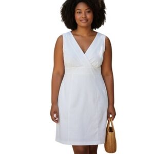 JANETTE PLUS WHITE DRESS SZ.2XL EUC.